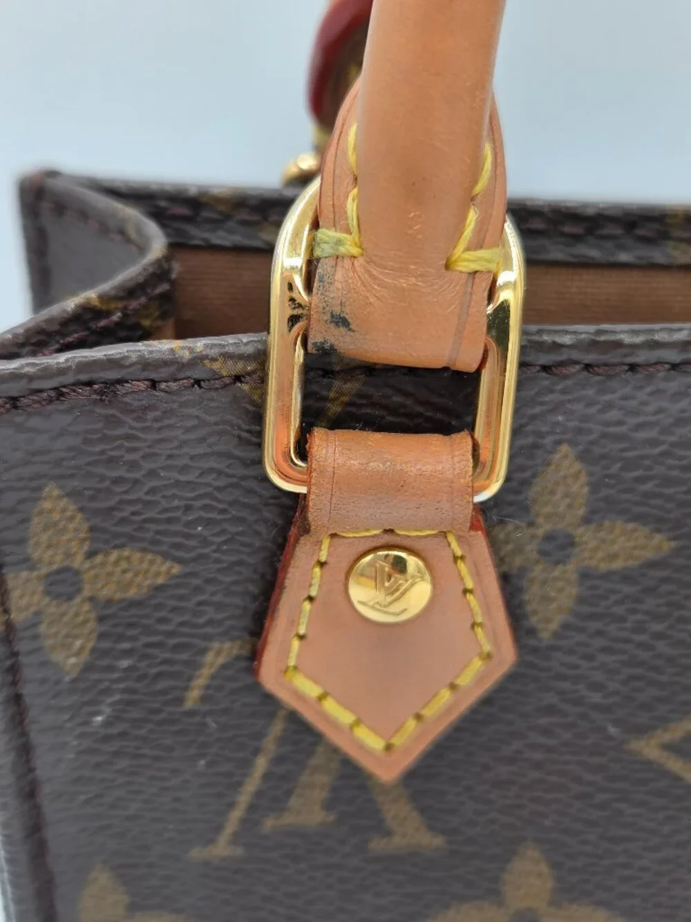 Louis Vuitton Monogram Petit Sac Plat | Crossbody | CA3260 | Authenticated